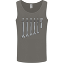 Beer Spanners Funny Mechanic Alcohol DIY Mens Vest Tank Top Charcoal