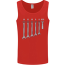 Beer Spanners Funny Mechanic Alcohol DIY Mens Vest Tank Top Red