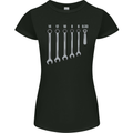 Beer Spanners Funny Mechanic Alcohol DIY Womens Petite Cut T-Shirt Black