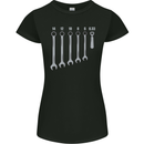 Beer Spanners Funny Mechanic Alcohol DIY Womens Petite Cut T-Shirt Black