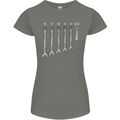 Beer Spanners Funny Mechanic Alcohol DIY Womens Petite Cut T-Shirt Charcoal