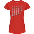 Beer Spanners Funny Mechanic Alcohol DIY Womens Petite Cut T-Shirt Red