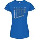 Beer Spanners Funny Mechanic Alcohol DIY Womens Petite Cut T-Shirt Royal Blue