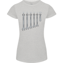 Beer Spanners Funny Mechanic Alcohol DIY Womens Petite Cut T-Shirt Sports Grey