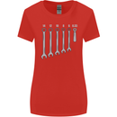 Beer Spanners Funny Mechanic Alcohol DIY Womens Wider Cut T-Shirt Red