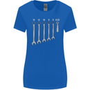 Beer Spanners Funny Mechanic Alcohol DIY Womens Wider Cut T-Shirt Royal Blue