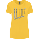 Beer Spanners Funny Mechanic Alcohol DIY Womens Wider Cut T-Shirt Yellow