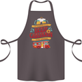 Beer and Caravan Kinda Weekend Funny Cotton Apron 100% Organic Dark Grey