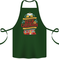 Beer and Caravan Kinda Weekend Funny Cotton Apron 100% Organic Forest Green