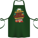 Beer and Caravan Kinda Weekend Funny Cotton Apron 100% Organic Forest Green