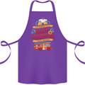 Beer and Caravan Kinda Weekend Funny Cotton Apron 100% Organic Purple