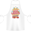 Beer and Caravan Kinda Weekend Funny Cotton Apron 100% Organic White