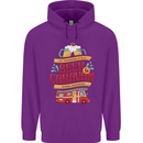 Beer and Caravan Kinda Weekend Funny Mens 80% Cotton Hoodie Purple