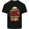 Beer and Caravan Kinda Weekend Funny Mens Cotton T-Shirt Tee Top Black