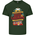 Beer and Caravan Kinda Weekend Funny Mens Cotton T-Shirt Tee Top Forest Green