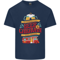 Beer and Caravan Kinda Weekend Funny Mens Cotton T-Shirt Tee Top Navy Blue