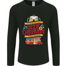 Beer and Caravan Kinda Weekend Funny Mens Long Sleeve T-Shirt Black