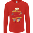 Beer and Caravan Kinda Weekend Funny Mens Long Sleeve T-Shirt Red