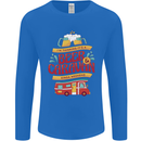 Beer and Caravan Kinda Weekend Funny Mens Long Sleeve T-Shirt Royal Blue