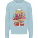 Beer and Caravan Kinda Weekend Funny Mens Sweatshirt Jumper Light Blue