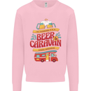 Beer and Caravan Kinda Weekend Funny Mens Sweatshirt Jumper Light Pink