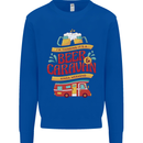 Beer and Caravan Kinda Weekend Funny Mens Sweatshirt Jumper Royal Blue