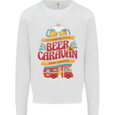 Beer and Caravan Kinda Weekend Funny Mens Sweatshirt Jumper White