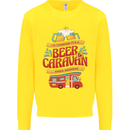 Beer and Caravan Kinda Weekend Funny Mens Sweatshirt Jumper Yellow