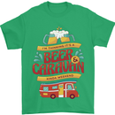 Beer and Caravan Kinda Weekend Funny Mens T-Shirt Cotton Gildan Irish Green