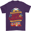 Beer and Caravan Kinda Weekend Funny Mens T-Shirt Cotton Gildan Purple