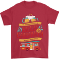 Beer and Caravan Kinda Weekend Funny Mens T-Shirt Cotton Gildan Red