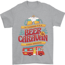 Beer and Caravan Kinda Weekend Funny Mens T-Shirt Cotton Gildan Sports Grey
