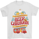 Beer and Caravan Kinda Weekend Funny Mens T-Shirt Cotton Gildan White