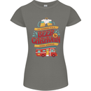 Beer and Caravan Kinda Weekend Funny Womens Petite Cut T-Shirt Charcoal