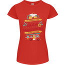Beer and Caravan Kinda Weekend Funny Womens Petite Cut T-Shirt Red