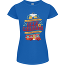 Beer and Caravan Kinda Weekend Funny Womens Petite Cut T-Shirt Royal Blue