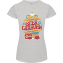 Beer and Caravan Kinda Weekend Funny Womens Petite Cut T-Shirt Sports Grey