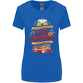 Beer and Caravan Kinda Weekend Funny Womens Wider Cut T-Shirt Royal Blue