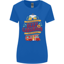 Beer and Caravan Kinda Weekend Funny Womens Wider Cut T-Shirt Royal Blue