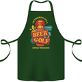 Beer and Golf Kinda Weekend Funny Golfer Cotton Apron 100% Organic Forest Green