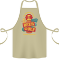 Beer and Golf Kinda Weekend Funny Golfer Cotton Apron 100% Organic Khaki