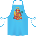 Beer and Golf Kinda Weekend Funny Golfer Cotton Apron 100% Organic Turquoise