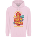 Beer and Golf Kinda Weekend Funny Golfer Mens 80% Cotton Hoodie Light Pink