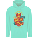 Beer and Golf Kinda Weekend Funny Golfer Mens 80% Cotton Hoodie Peppermint