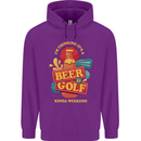 Beer and Golf Kinda Weekend Funny Golfer Mens 80% Cotton Hoodie Purple