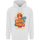 Beer and Golf Kinda Weekend Funny Golfer Mens 80% Cotton Hoodie White
