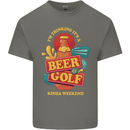 Beer and Golf Kinda Weekend Funny Golfer Mens Cotton T-Shirt Tee Top Charcoal