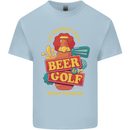 Beer and Golf Kinda Weekend Funny Golfer Mens Cotton T-Shirt Tee Top Light Blue