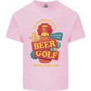 Beer and Golf Kinda Weekend Funny Golfer Mens Cotton T-Shirt Tee Top Light Pink