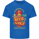 Beer and Golf Kinda Weekend Funny Golfer Mens Cotton T-Shirt Tee Top Royal Blue